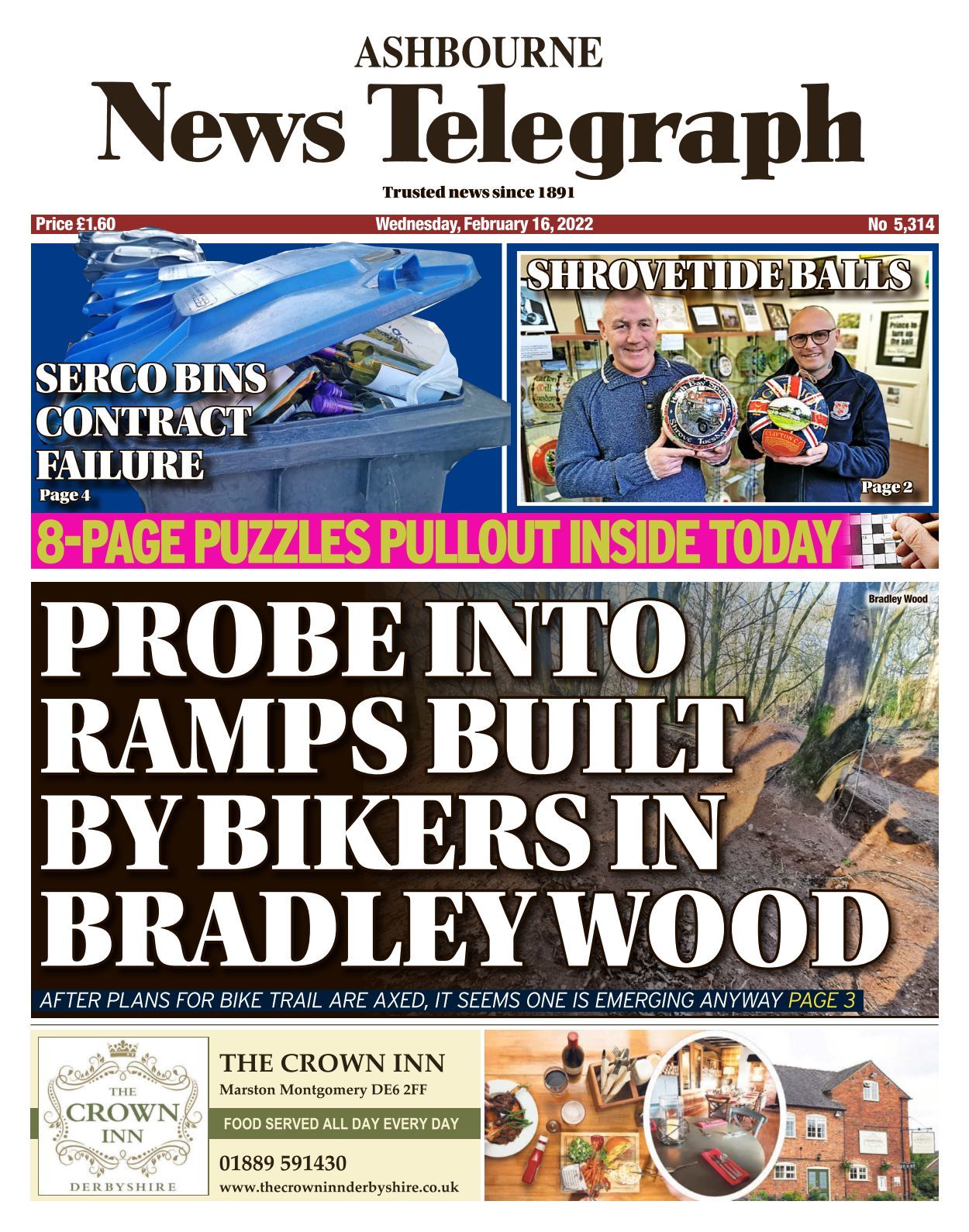 Ashbourne News Telegraph - 2022-02-16