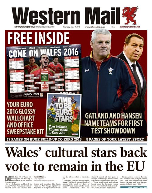 Western Mail 2016 06 09