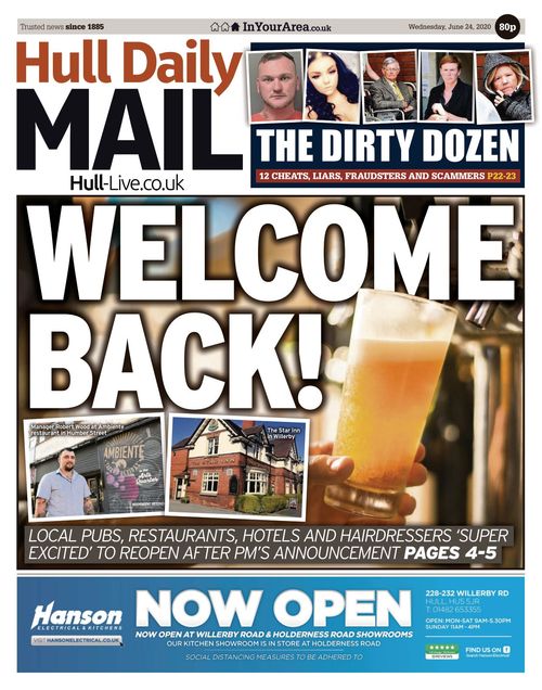 Hull Daily Mail 20200624