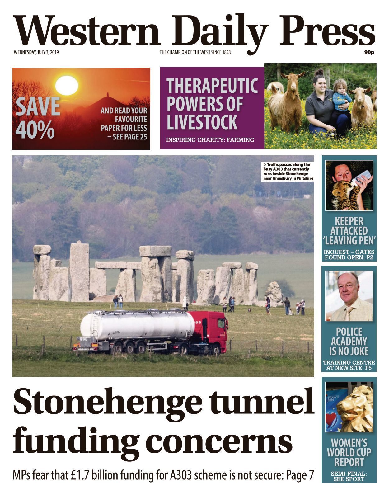 Western Daily Press 19 07 03