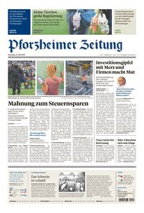Pforzheimer Zeitung - Ausgabe Pforzheim 2025-07-22