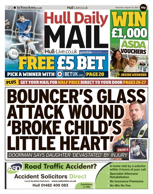 Hull Daily Mail 20210814