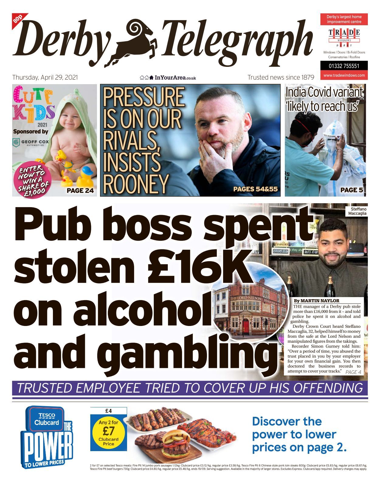 Derby Telegraph 2021 04 12