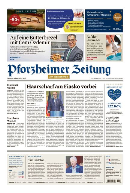 Pforzheimer Zeitung - Ausgabe Pforzheim 2025-12-06