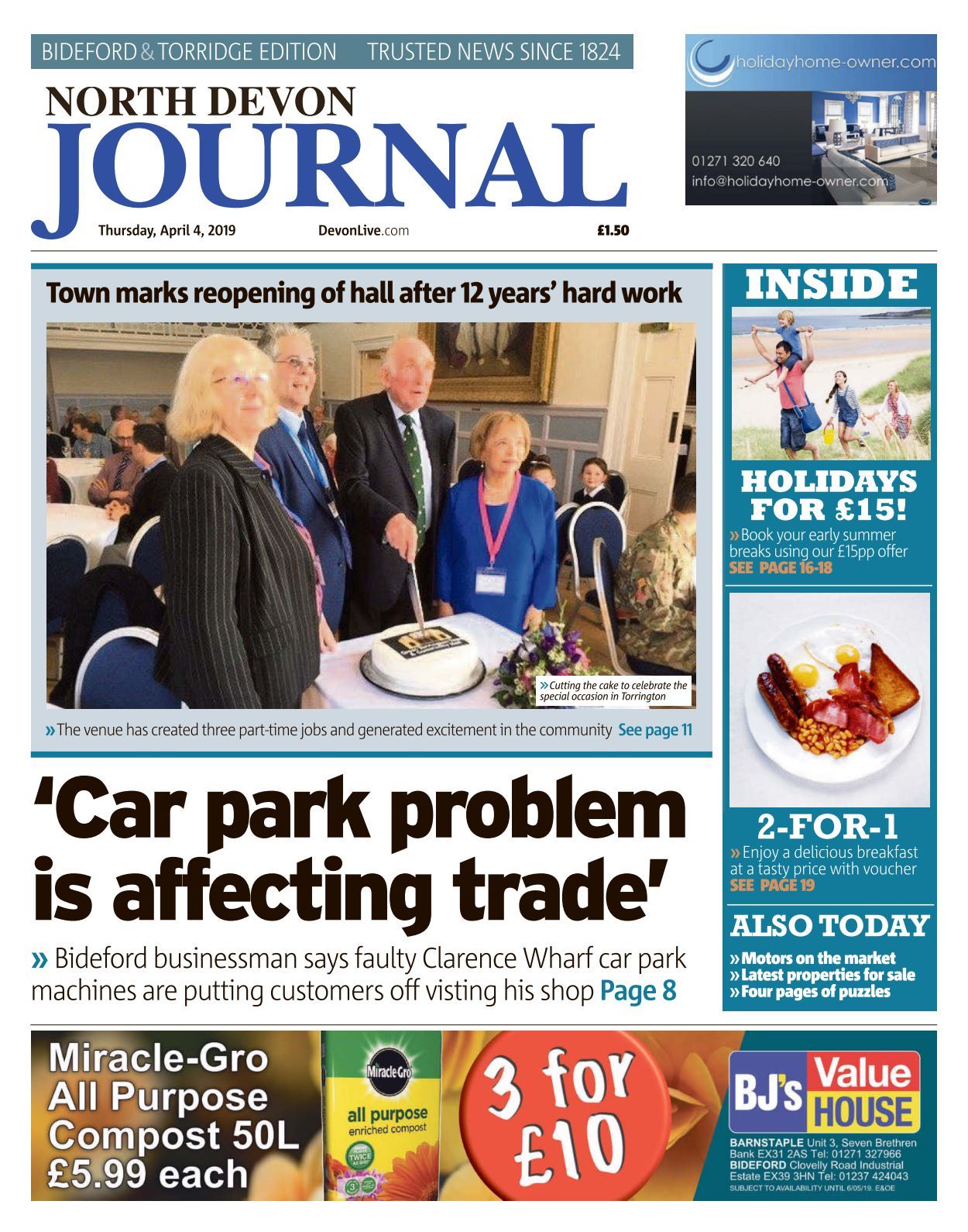North Devon Journal Bideford 20190404