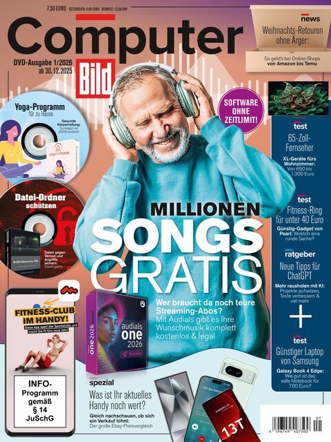 Computer BILD DVD Ausgabe 01/2026