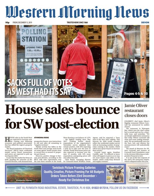 Western Morning News Devon 20191213