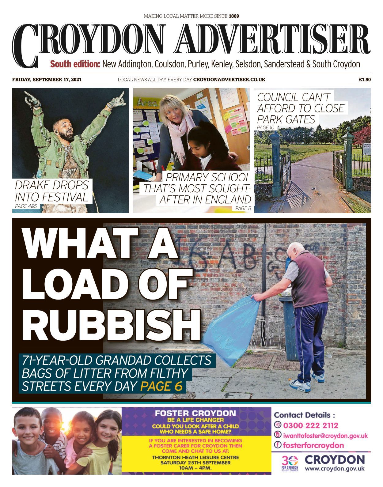 Croydon Advertiser Coulsden 2021 09 17