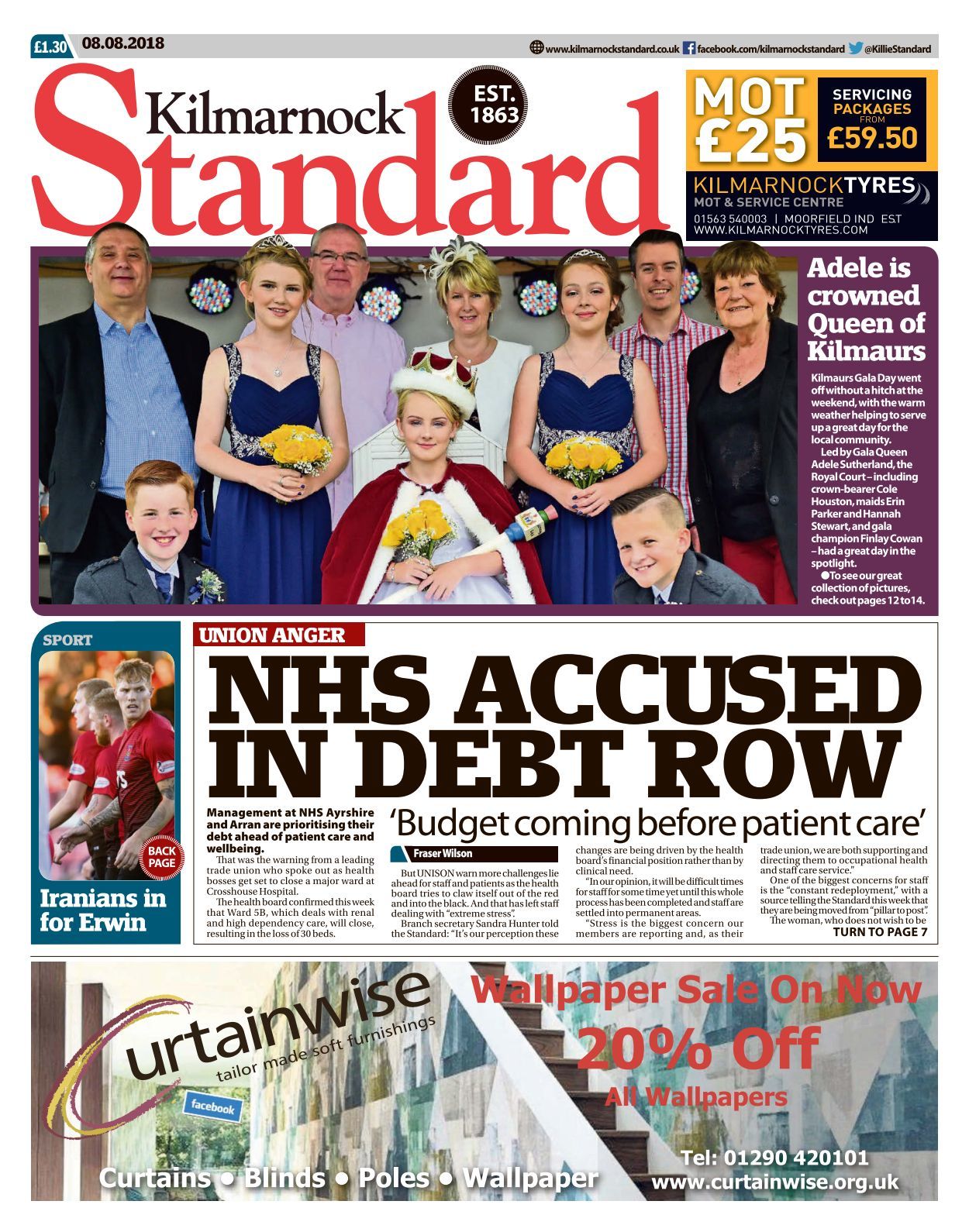 Kilmarnock Standard 20180808