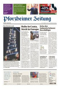 Pforzheimer Zeitung - Ausgabe Pforzheim 2026-08-03