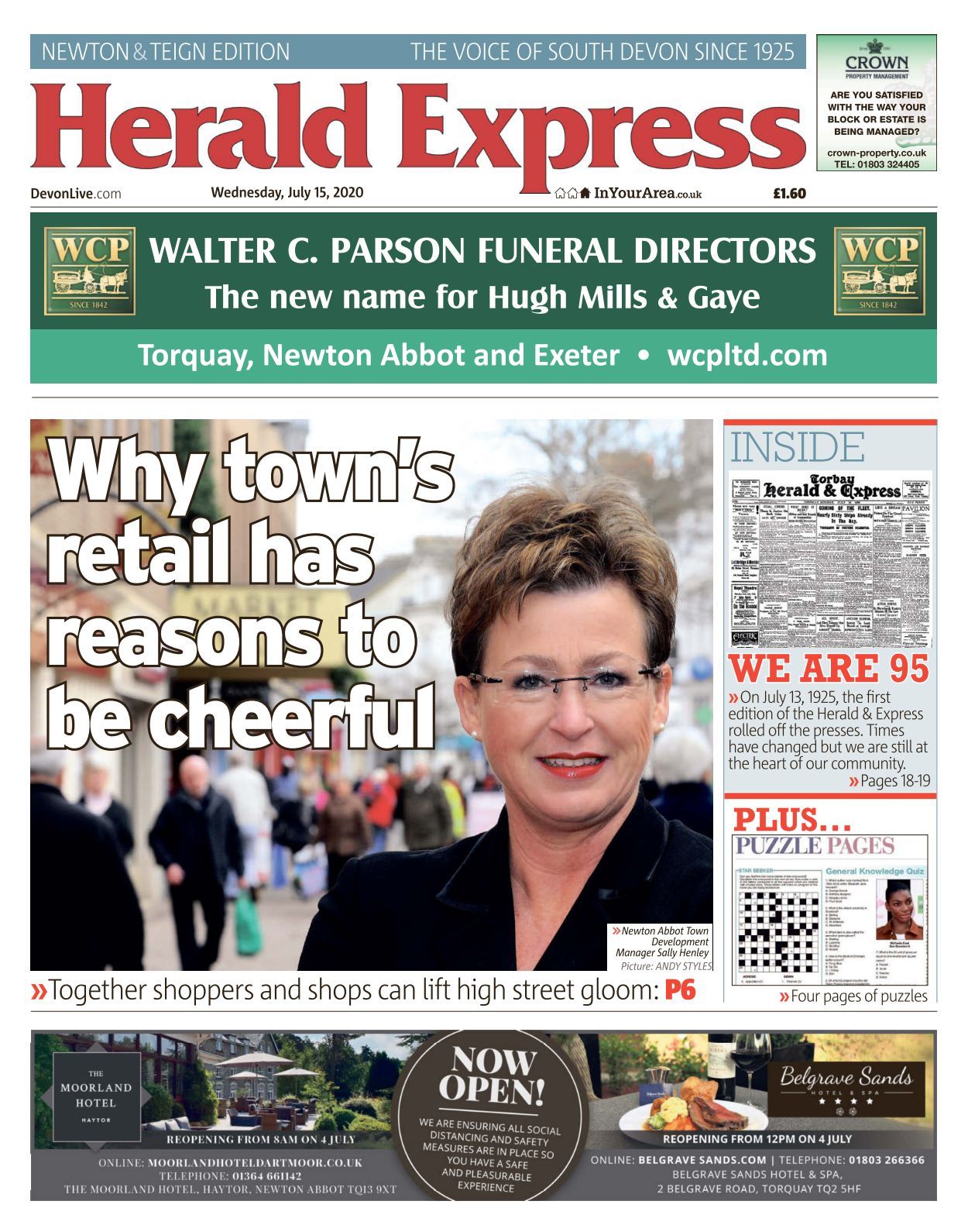 Herald Express Newton Abbot - 2020-07-15