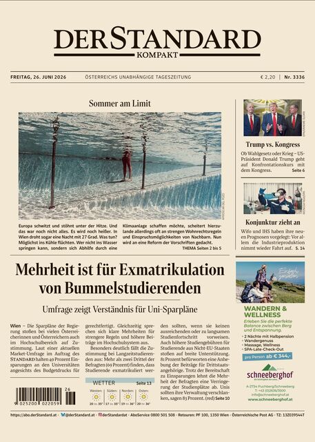 DER STANDARD Kompakt 2026-06-26