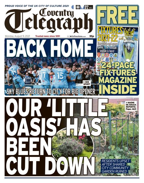 Coventry Telegraph 2021 08 09 Coventry Telegraph 2021 08 09