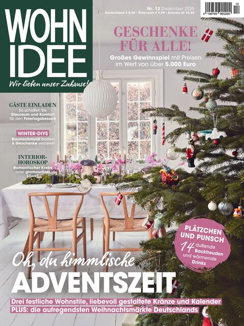 Wohnidee Magazin Ausgabe 12/2025