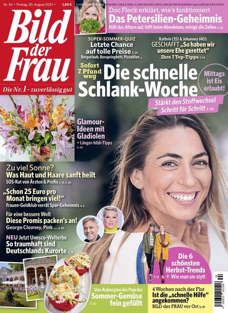 BILD der FRAU | Ausgabe 34/2021 auf YUMPU News