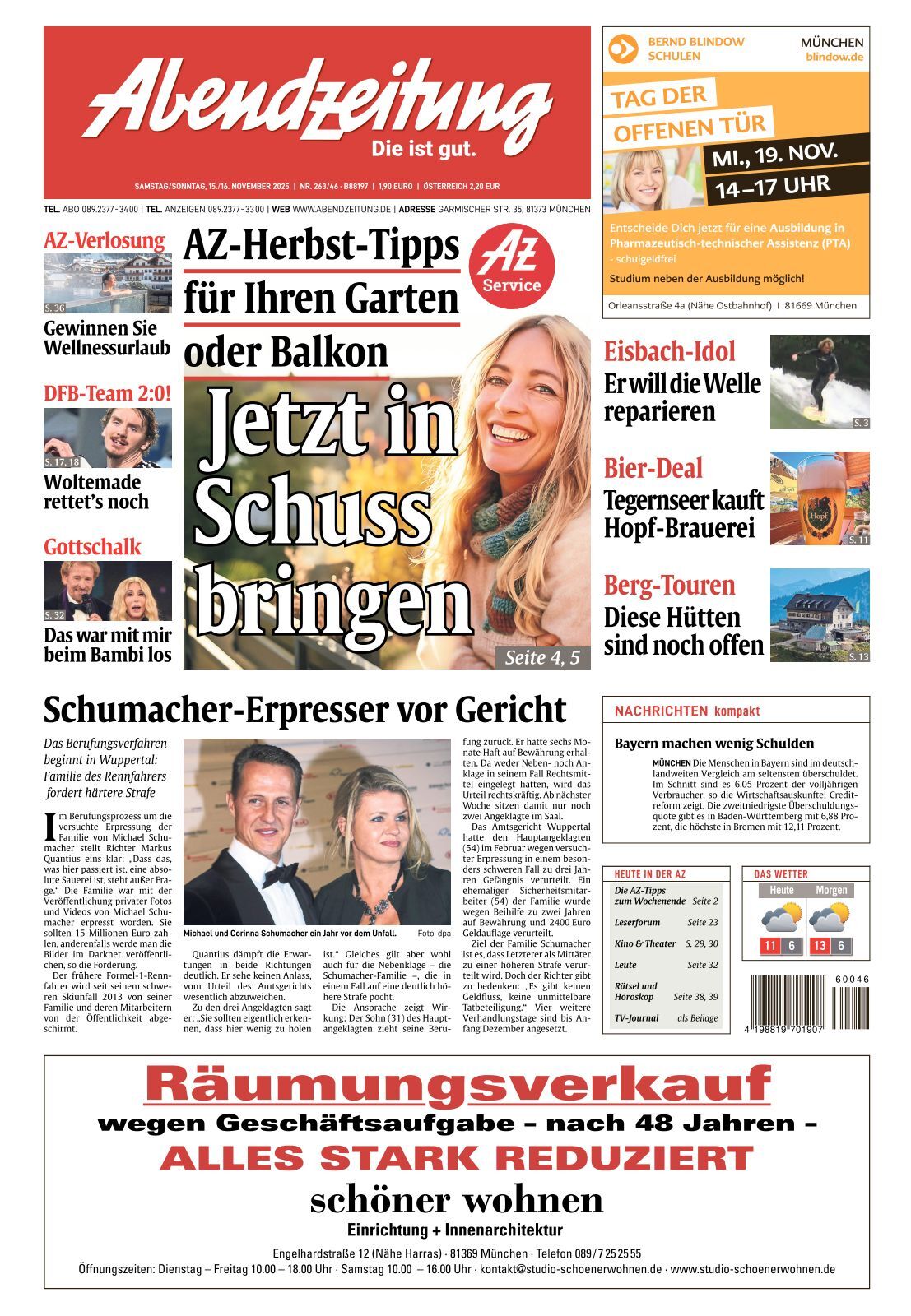 Abendzeitung - 2025-11-15, image size:1107x1600