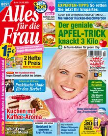 Alles für die Frau Zeitschrift Ausgabe 44/2025