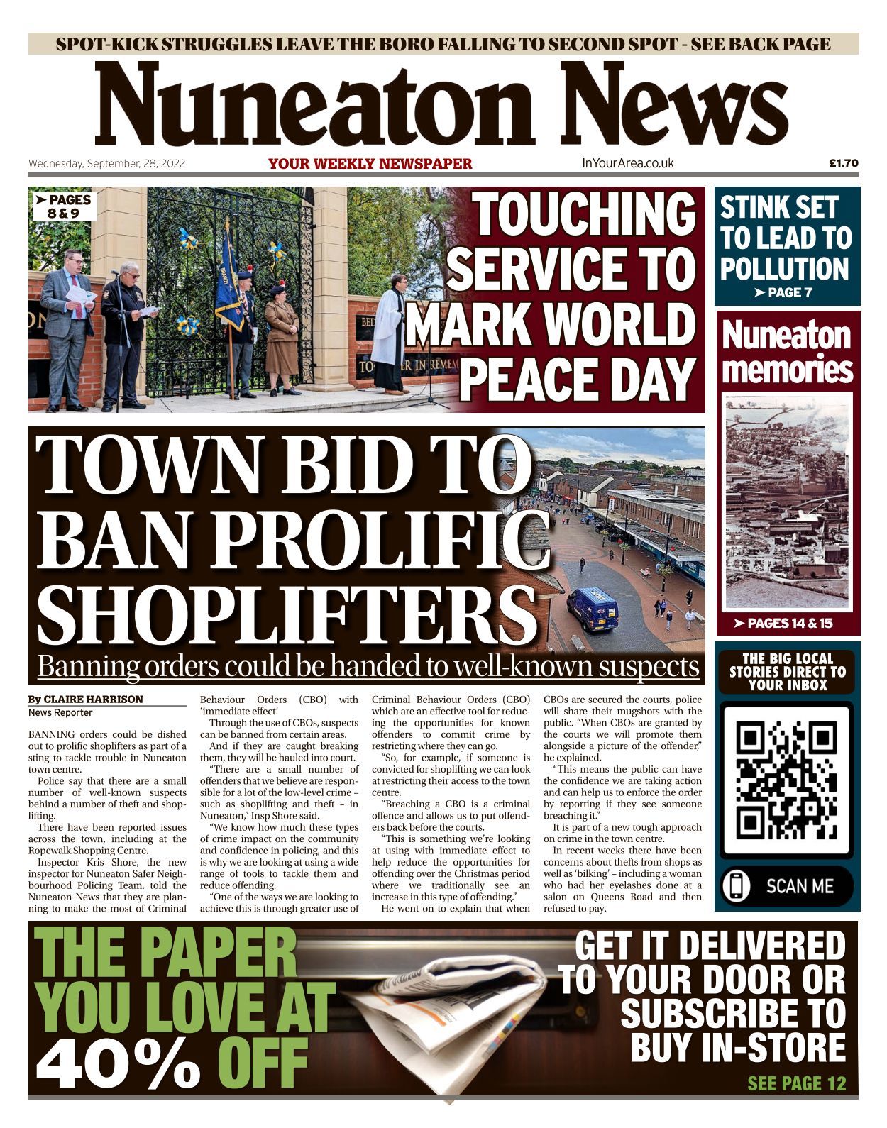 Nuneaton News 20220928